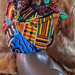 Wide Brim, 6 Panneled Rasta Hat